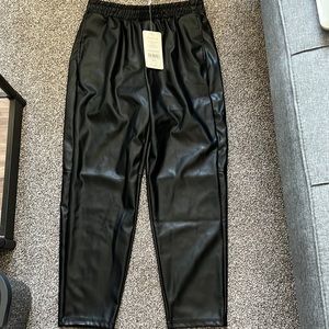 Vegan Leather Fabletics Joggers